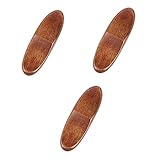 LYVQZPWLR Die Stäbchen, Gepäckstücke, Packung mit 3 Essstäbchen- und Utensilienablagen aus Holz, 8,5 x 2,5 x 1 cm