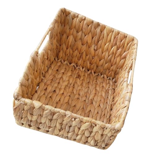TOGEVAL Hyacinth Storage Baskets Woven Basket Organizer Rustic Style Sundries Holder
