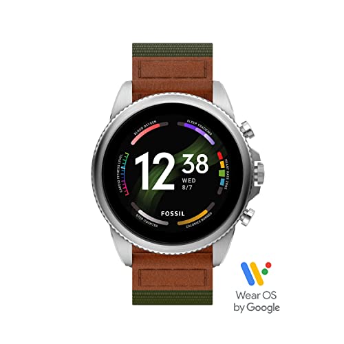 Image of Fossil Gen 6 Men's Smartwatch with AMOLED Screen, Snapdragon 4100+ Wear Platform, Wear OS by Google, Google Assistant, SpO2, Wellness Features and Smartphone Notifications