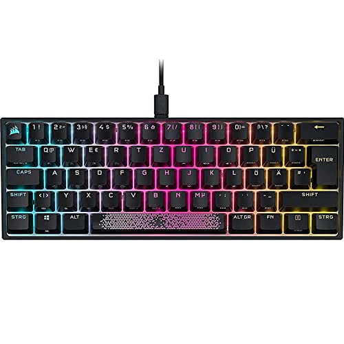 Teclado mecánico K65 RGB Mini 60% con teclas de velocidad para evitar retrasos al jugar
