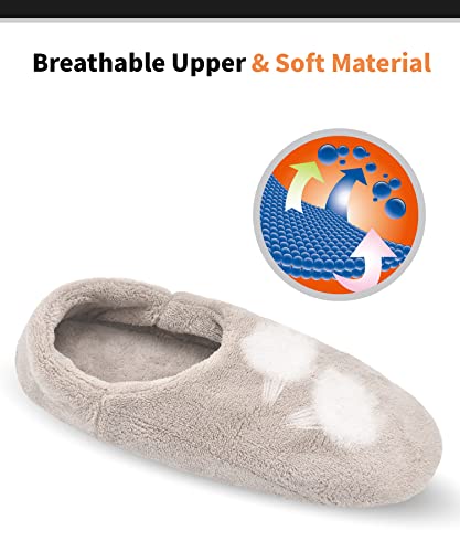 Keyela Unisex-adults Slipper Socks with Grippers Fuzzy House Slippers for Men's and Women's Indoor Winter Warm Fleece Lined Sock Slippers4