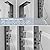 Bathfinesse Shower Panel, Shower Tower, Bathroom Shower Panel Tower System, 6 IN 1 Shower Functions, Stainless Steel Wall Mounted, Black