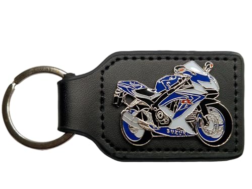 Lenimia Motorcycle Key Chain for Suzuki GSX-R 750, GSXR-750, GSX-750, Keychain Keyring Replacement Key Motorcycle Key Biker Keyring, multicoloured, passend