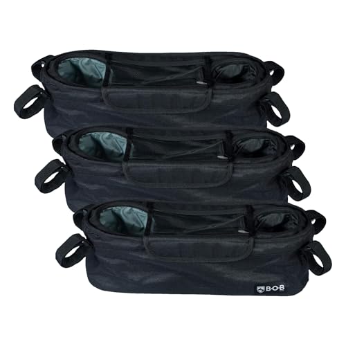 Image of BOB Gear Deluxe Handlebar Console with Tire Pump for Single Jogging Strollers, Black 2 Piece Set (Pack of 3)