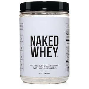 Naked Whey 1Lb – Only 1 Ingredient, Grass Fed Whey Protein Powder, Undenatured, No Gmos, No Soy, Gluten Free, Stimulate Growth, Enhance Recovery – 15 Servings