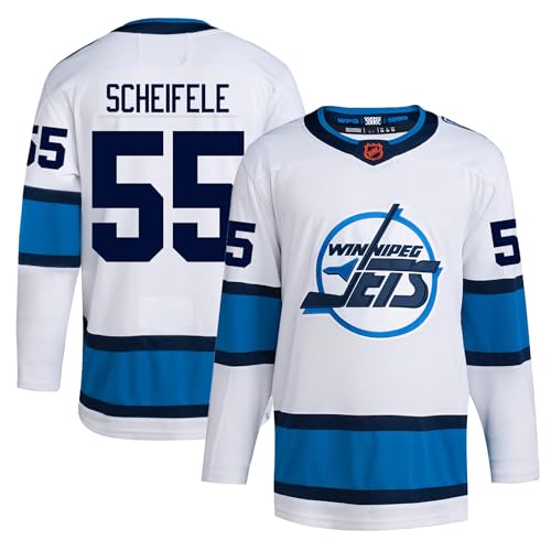 Outerstuff Mark Scheifele Winnipeg Jets #55 White Youth 4-20 Reverse Retro Premier Player Jersey (Youth Large/X-Large 14-20)