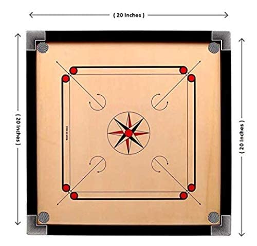 M ART Carrom Board Amazing Polish Finish Small Size 20 * 20" with PAKKY PLY with Striker,Powder and Coins Free (B09Q1CWH46) Amazon Price History, Amazon Price Tracker