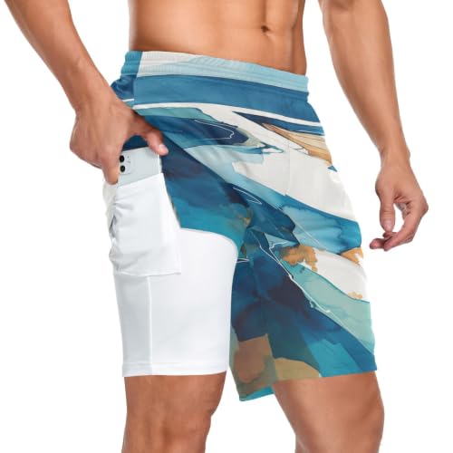 Short de sport pour homme avec boucle pour serviette pour courir sans encombrement