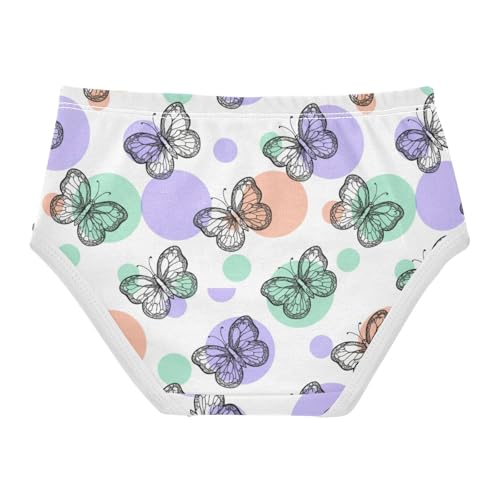 Joisal Butterflies Pastel Little Girl Panties Girls Underwear Toddler Cotton Florals Briefs Kids Undies 2t2