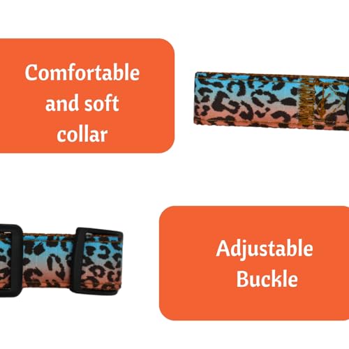 Image of Emily Pets Dog Collar with Safety Locking Buckle, Adjustable Soft Breathable Comfortable Nylon Pet Collar for Small, Medium Dog & Cat (Color May Vary)