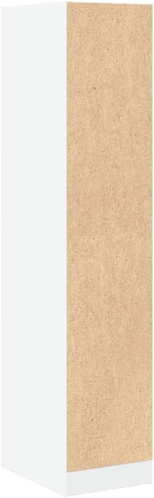 White Engineered Wood Apothecary Cabinet Medium Storage Cabinet for Bedroom with Six Drawers