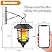 Dynaming 4 Pack Solar Flame Wall Lanterns Outdoor, Solar Powered Wall Mounted Sconce Lights, Flickering Flame LED Light Auto On/Off Hanging Lights, Waterproof for Garage Stair Patio Porch Yard
