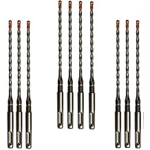 10PCS, 5/32" x 7",SDS Plus Hex Rotary Hammer Drill Bits