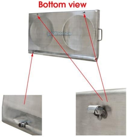 31'' x 17'' Stainless Steel CONVEX Comal Griddle Plancha Grill Double Stove