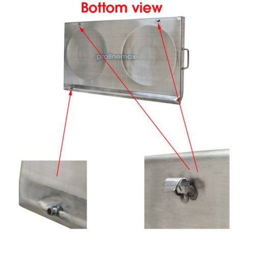 31'' x 17'' Stainless Steel CONVEX Comal Griddle Plancha Grill Double Stove