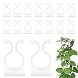 Generic 100 Stück Pflanzenclips, Unsichtbare Kletterpflanzen Clips, Selbstklebend Wand Befestigungsclips, Machen Sie Ihre Pflanzen Aufgeräumter und Schöner(weiß)