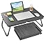 BUYIFY Portable Foldable Laptop Desk for Bed and Couch, Adjustable Lap ...