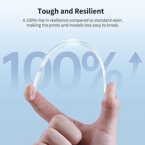 Image of ANYCUBIC High Clear 3D Printer Resin, Resist Yellowing and Highly Transparent, Tough and Resilient, Low Odor 3D Printing Resin, Widely Compatible Resin 3D Printers (High Clear, 2kg)