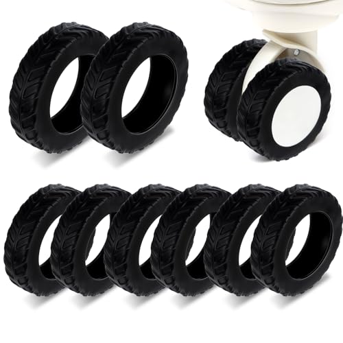 Ymapinc Lot de 8 housses de roue de bagages antidérapantes pour roues de 5 à 6,1 cm, accessoires...