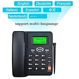 Wireless GSM Desk Phone with SIM Card Slot, LCD Display for Date/Time/Signal Strength/Battery Capacity, Ideal for Home/Office/Hotel Use, Dual SIM Capability, Desktop Style - Image 4