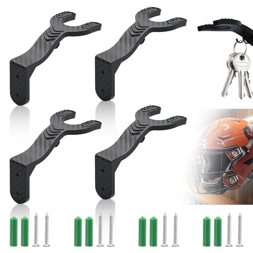 Pack of 4 Helmet Mount Wall, Motorcycle Helmet Mount with Hook Mount, Black, Motorcycle Helmet Mount, Wall Mounted Helmet Holder for Jackets, Hats, Backpacks and Scarves Pack of 4 Helmet Mount Wall, Motorcycle Helmet Mount with Hook Mount, Black, Motorcycle Helmet Mount, Wall Mounted Helmet Holder for Jackets, Hats, Backpacks and Scarves