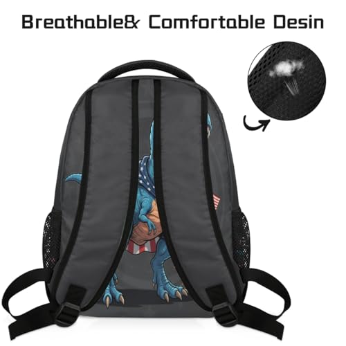 Mochila cómoda para niños y niñas con estampado de dinosaurio 4
