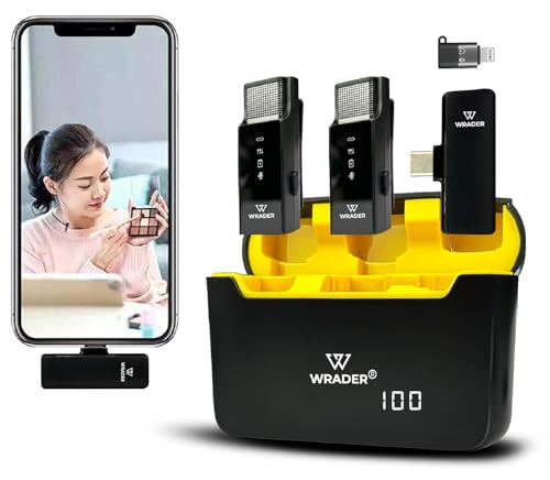 Professional Wireless Microphone with Display Charging Case Ultra...