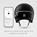 Sena Surge Mesh Intercom Enabled Open Face Smart Motorcycle Helmet (Matte Black/Gloss Black, L)