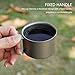 Lightweight Camping Cup Travel Mug 100ml Portable Outdoor Water Cup Handle Drinkware Holds Metal Coffee Mug