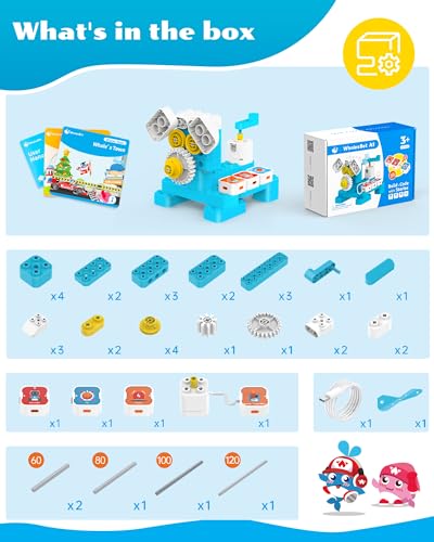Whalesbot A1-EN Coding Robot For Kids Age 3+ Years, 8 In 1 Building Blocks With Multiple Sensors, Stem Science Kit Toys thumb #6