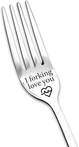 I Forking Love You Fork Gifts for Him Her Couples Gifts for Boyfriend Girlfriend Funny Anniversary Christmas Gift for Husband Wife Couple Forks