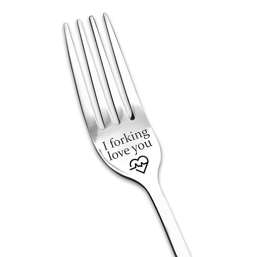 I Forking Love You Fork Gifts for Him Her Couples Gifts for Boyfriend Girlfriend Funny Anniversary Christmas Gift for Husband Wife Couple Forks