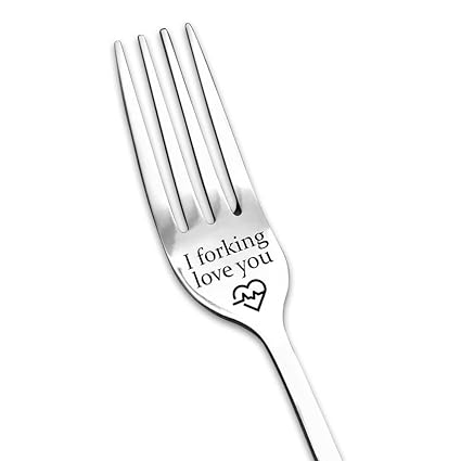 I Forking Love You Fork Gifts for Him Her Couples Gifts for Boyfriend Girlfriend Funny Anniversary Christmas Gift for Husband Wife Couple Forks