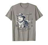 Cowboy Corgi UFO Encuentro Roswell Nuevo México Estilo Retro Camiseta