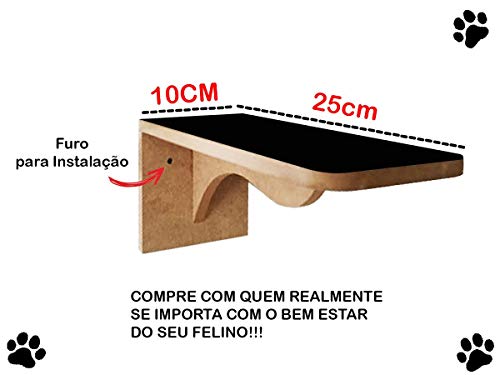 Playground de Gato MDF Crú Gigante 6 peças + Mimo