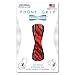 LoveHandle Universal Grip for Smartphone and Mini Tablet - Red Spalt Design Elastic Strap with Silver Base