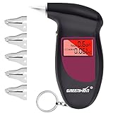GREENWON Breathalyzer Keychain Digital Alcohol Tester Detector Breath Analyzer Audible Alert...