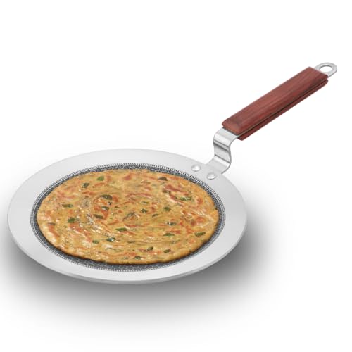 Hawkins 24 cm Paratha Tava, Triply Stainless Steel Shielded Nonstick Tawa with Rosewood Handle, Honeycomb Non Stick Induction Tawa, Silver (NSPT24) (B0CJ2P27XC) Amazon Price History, Amazon Price Tracker