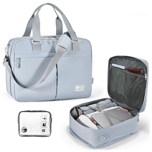 COSCOOA 18x14x8 inches Ttravel Duffel Bag for Spirit Frontier Airlines Personal Item Bag, 32L Travel Duffel Bag Large Overnight Weekender Bags for Gym, Business Trips, Sports and Hospital,Grey