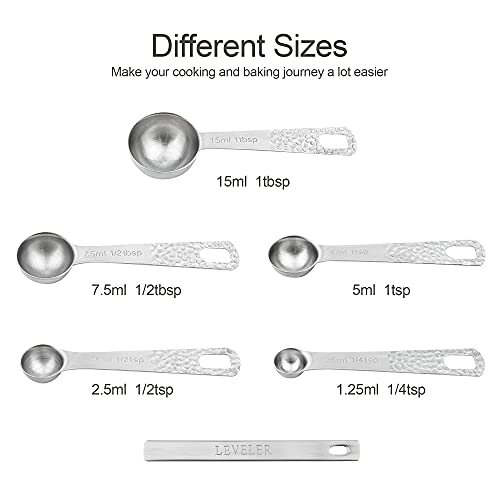 Smithcraft Measuring Cups And Spoons Set, 10 Piece Measuring Cup Set, 18/8 Stainless Steel Measuring Cups Spoons & Leveler, Baking Measure Cups, Kitchen Measurement Cups, Kitchen Gadgets For Cooking #TOP3