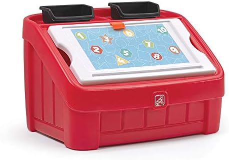Step2 2-in-1 Toy Box & Art Lid, Red