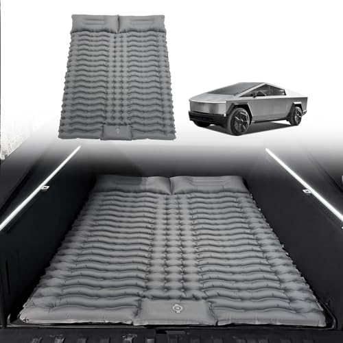 BestEvMod Truck Bed Air Mattress Camping Compatible with Cybertruck 2025 2024 Accessories Pickup Custom Fit with Built in Pump & Carry Bag Bed Back Seat Air Mattress Travel Vacation Camping