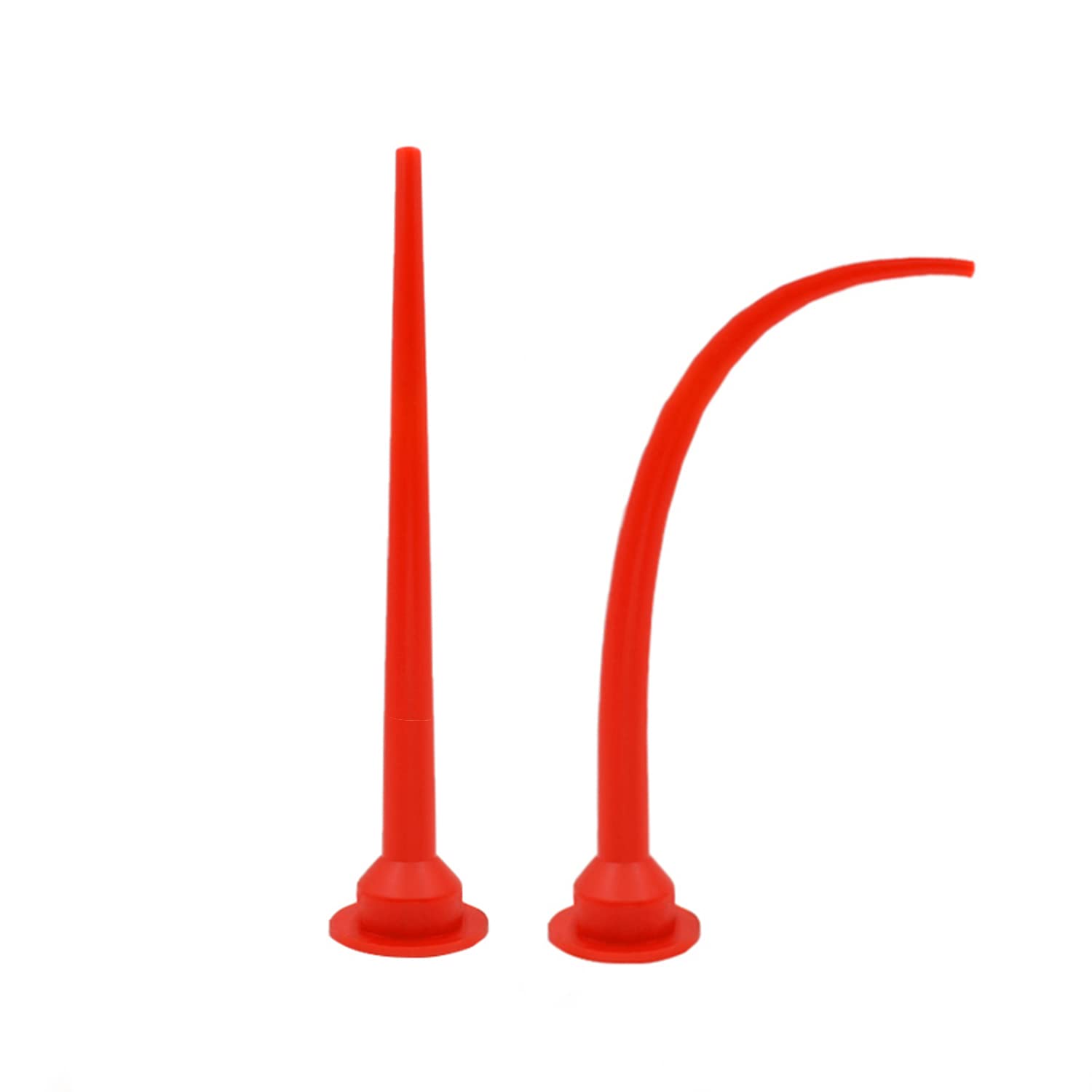 Dzrige 2 Pieces Caulk Gun Extension Nozzle, Curved Caulking Tip