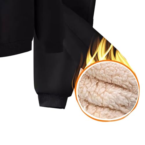 Boys Girls Fleece Lined Sweatpants Set 2 Piece Zip up Thick Hoodies Joggers Pants Sweatsuits Kids Tracksuits Outfits3