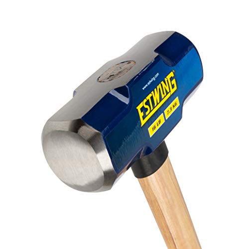 Image of Estwing 16-Pound Hard Face Sledge Hammer - 36-Inch Hickory Handle, Ergonomic Grip, Durable Construction for Demolition & Stake Driving