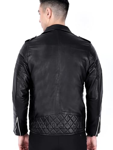 Image of Leather Jacket For Men Winter Wear | Black Trending Faux Leather