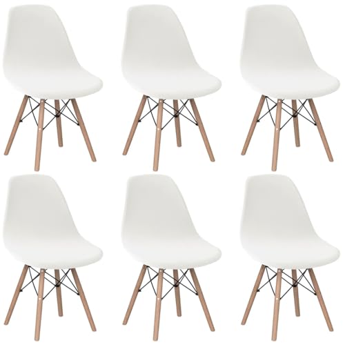 Levoberg Housse de Chaise Scandinave en Velours Lot de 6 Housses de Chaise de Salle à Manger Extensibles Couverture Protection Chaises Scandinaves Lavable...