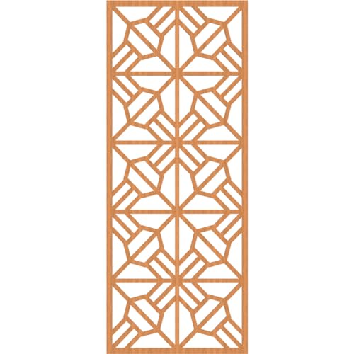 Image of 27 3 /8 inchW x 69 3 /8 inchH x 1 /4 inchT Auburn Decorative Fretwork Wood Wall Panels, Cherry