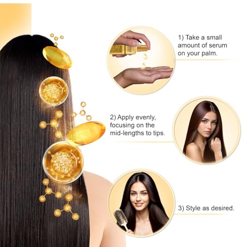 Image of Nashi Professional Hair Rejuvenate Serum 100ml, Argan Oil Hair Serum for Frizzy Hair, Silky Touch Hair Serum for Curly Hair and for All Hair Types