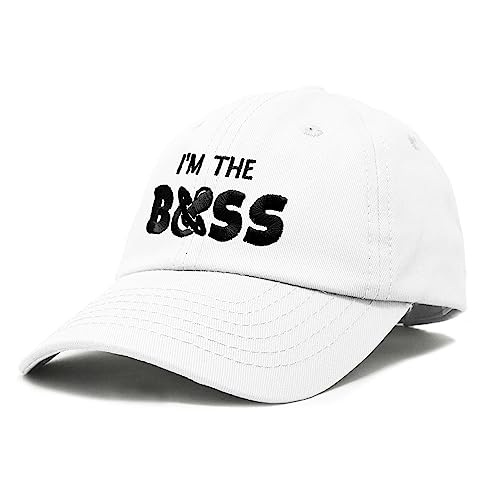 DALIX I'm The Boss Baby Hat Infant Baseball Cap for Baby Girls and Boys4